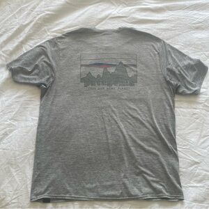 Patagonia Gray Men's T-Shirt Capilene